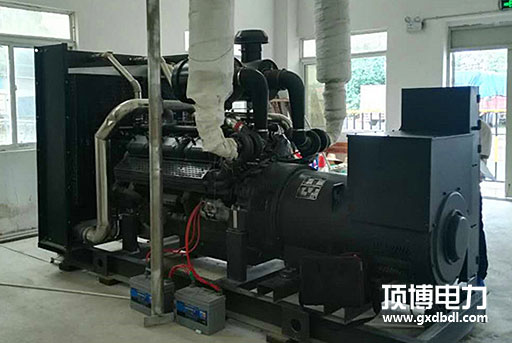 百色世纪金宸投资有限公司1台500KW上柴广西顶博发电机组制造
