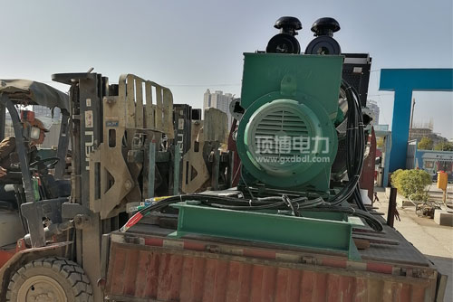 顶博电力广西顶博发电机组制造到达施工地